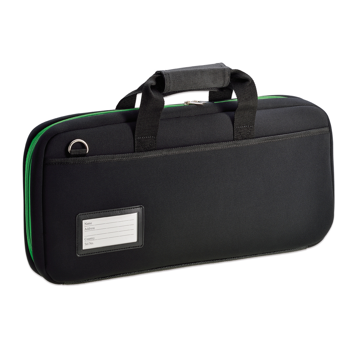 Messertasche Neoprene mit grünem Reißverschluß Giesser