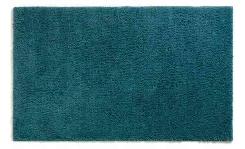Kela Badematte Maja aus 100% Polyester, petrol, ca. 650mm x 550mm x 15mm (L x B x H)