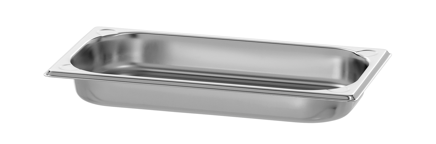 Bartscher GN-Behälter, 1/3GN,T40, Basic Line |Ausführung: Ohne Perforation | Maße: 32,5 x 17,6x 4,0 cm. Gewicht: 0,1 kg
