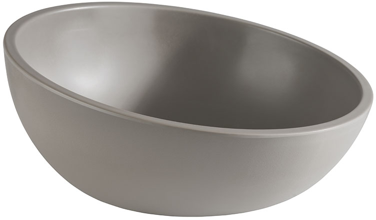 Schale -ELEMENT LOOK- Ø 26 cm, H: 7 / 12,5 cm Melamin, 1,45 Liter Farbe: Betonoptik mit Antirutsch-Füßchen