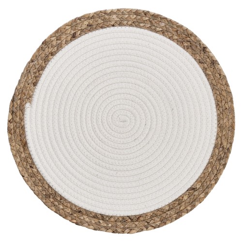 Platzset "Boho Kitchen", Baumwolle/Maisblätter,. Ø: 380 mm. .