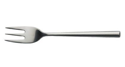 Kuchengabel SILKE, Edelstahl 18/0, poliert, geschmiedet, Länge: 14,6 cm.