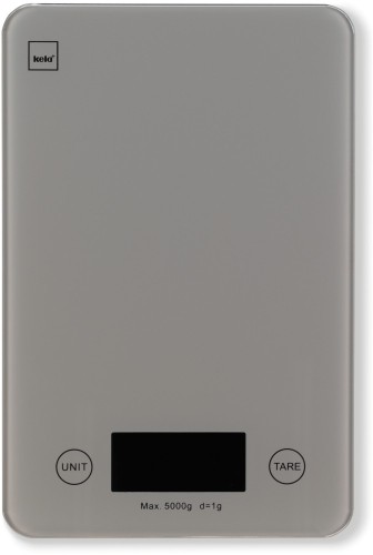 KELA Küchenwaage Pinta Glas opalgrau 15,0x23,0x1,5cm