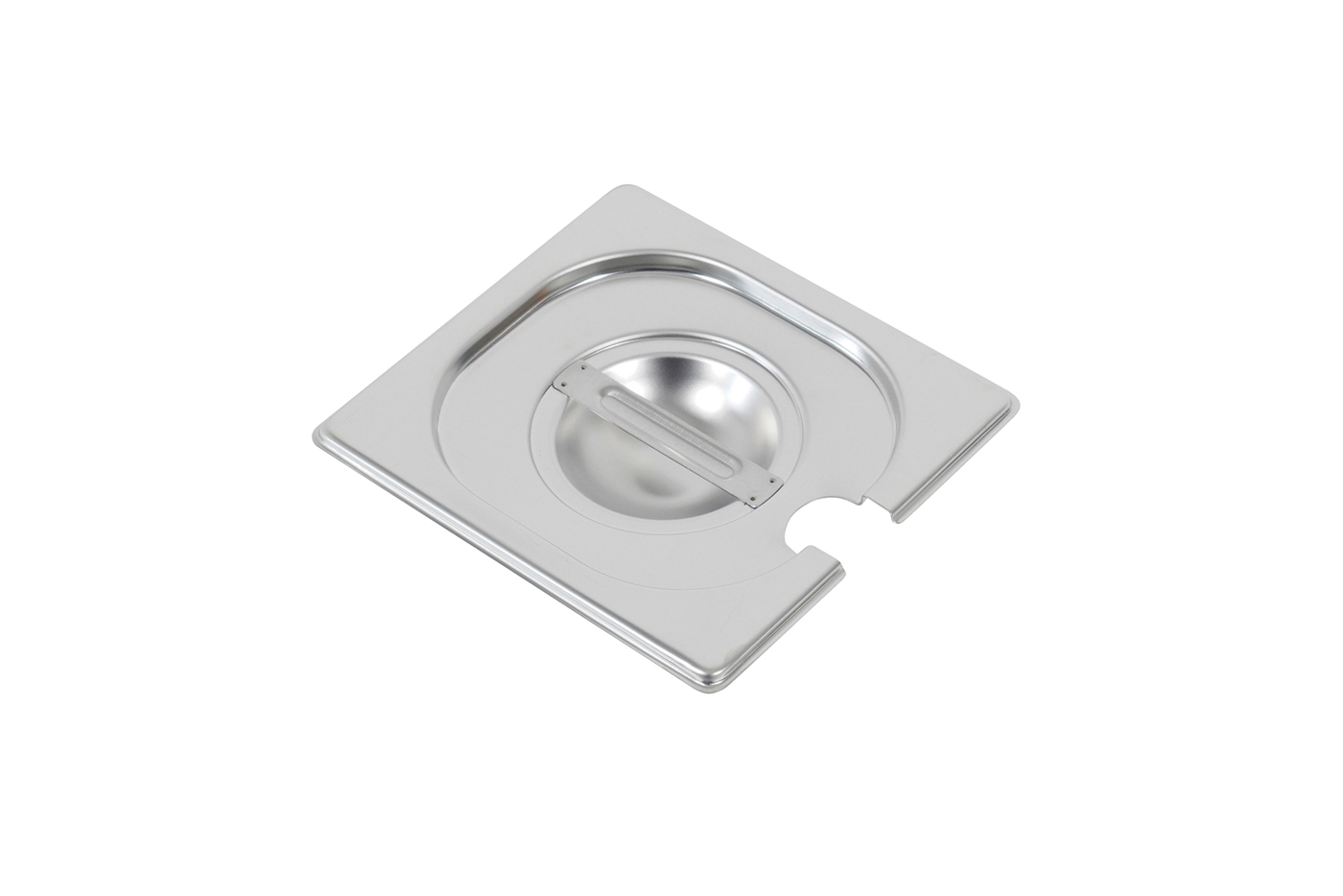 Bartscher Deckel 1/6GN, mit Löffelaussparung |Silikondichtung: Nein | Maße: 17,6 x 16,2 x 2cm. Gewicht: 0,15 kg