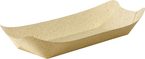 Duni Graspapier-Schale, Bloom Large 285 x 135 x 45 mm Nature, 500 Stk/Krt (1 x 500 Stk)