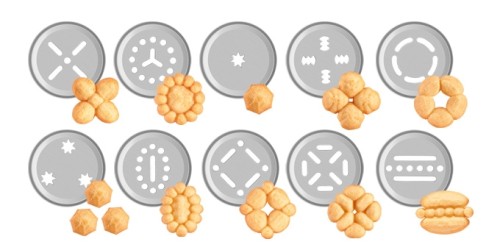 Teigpresse/Garnierspritze DELÍCIA, aus Metall