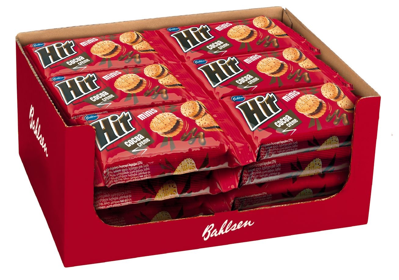 Bahlsen Hit Minis im Thekendisplay 24 Snack Packs mit je 130g Inhalt