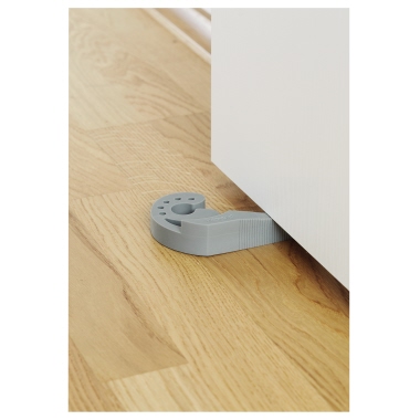 WENKO Türstopper Multi-STOP® 11,8 x 7,7 x 2,5 cm (B x H x T) Thermoplastischer Gummi grau, Maße: 11,8 x 7,7 x 2,5 cm (B
