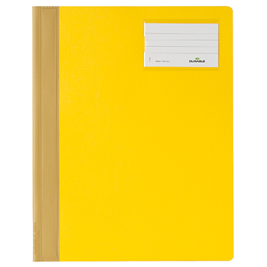 DURABLE Schnellhefter DIN A4, Überbreite Hartfolie gelb