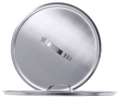 Deckel für Eimer 415, 416 und 417 aus Edelstahl 18/10, hochglänzend, mit Bügelgriff passend zu: /007