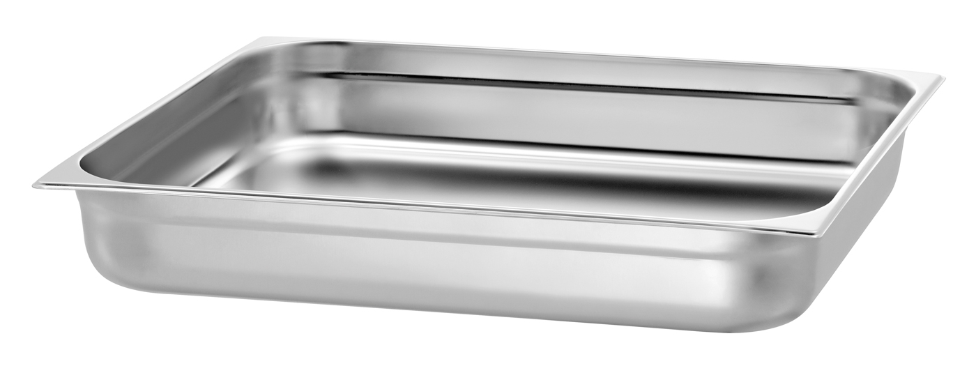 Bartscher GN-Behälter, 2/1, T100 | Ausführung:Ohne Perforation | Maße: 65 x 53 x 10,0 cm.Gewicht: 3,1 kg