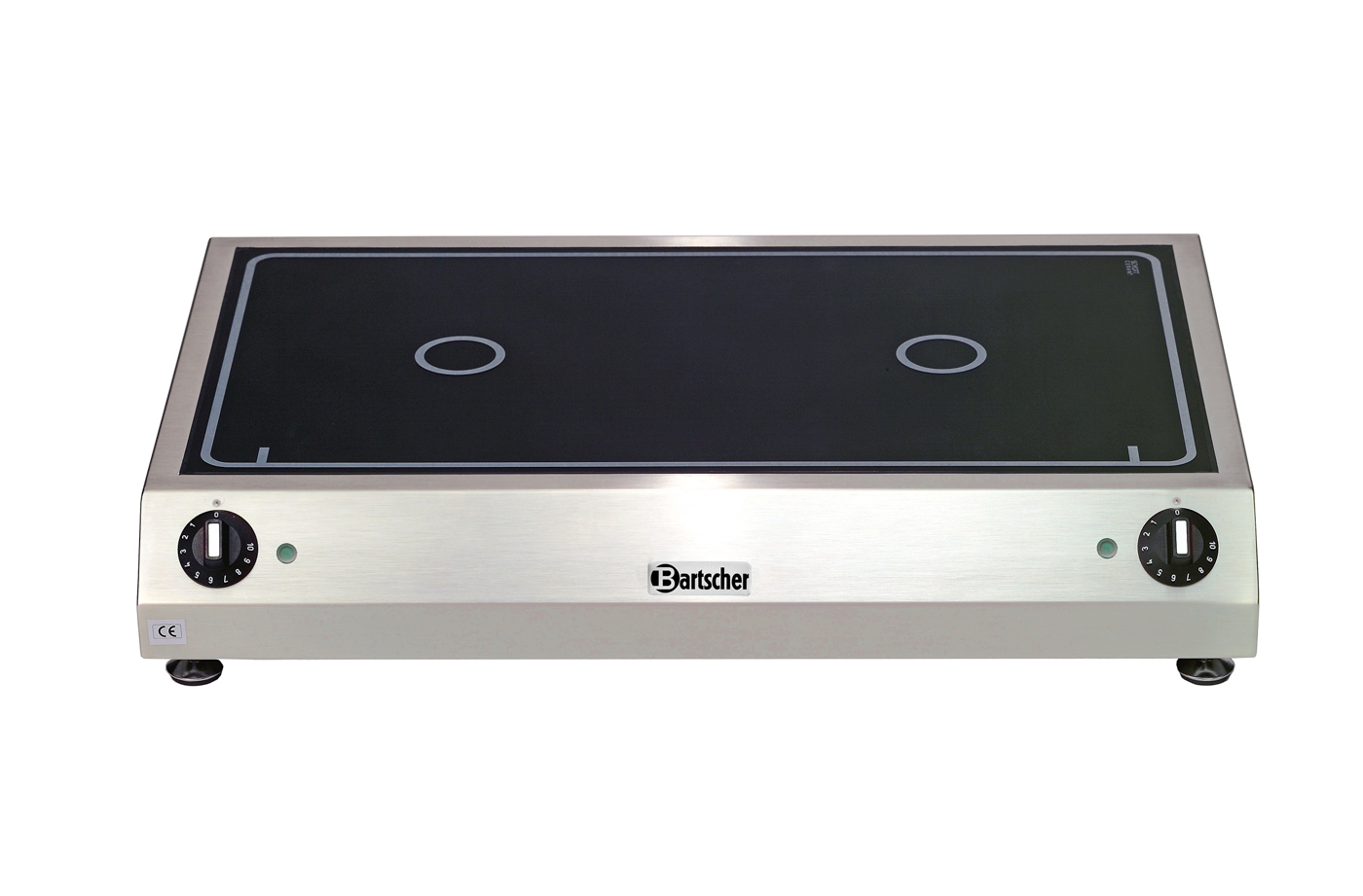 Bartscher Elektro-Kocher 2K6000 GLN | MaterialKochfläche: SCHOTT CERAN® | Maße: 70 x 45,5 x 12,0cm. Gewicht: 14,7 kg