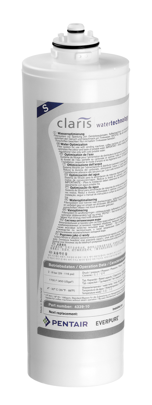 Bartscher Wasserfiltersystem K1500L | Ausgelegtfür: Kaffeemaschinen | Maße: 10 x 12,5 x 36,5 cm.Gewicht: 1,5 kg