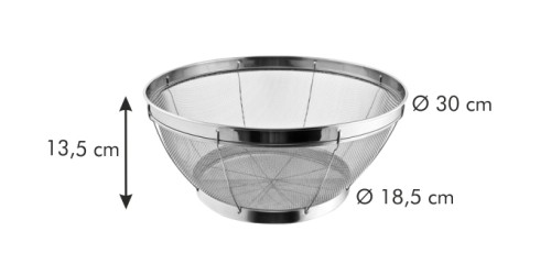 Korb zum Abtropfen GrandCHEF ø 30 cm rostfreier Edelstahl Spülmaschinenfest