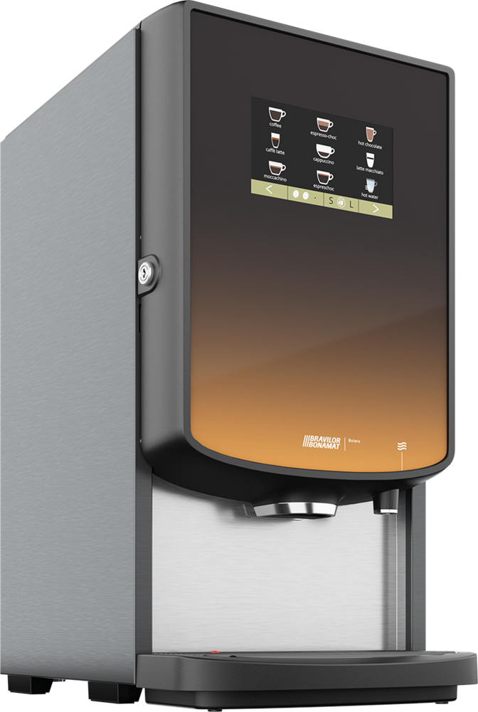 BONAMAT Instant Kaffeevollautomat Bolero 43, große Auswahl an Getränken (insgesamt bis zu 36), Touchscreen