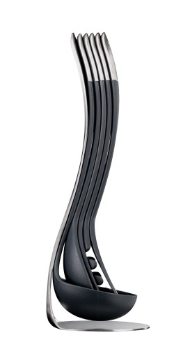 Joseph Joseph Nest Utensils Steel - 5-teiliges Küchenhelfer-Set inkl. Aufbewahrungsständer