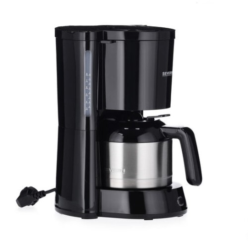 Severin Filterkaffeemaschine mit Edelstahl-Thermokanne "TYPE", ca. 1000 W, bis 8 Tassen, Edelstahl-Thermokanne mit