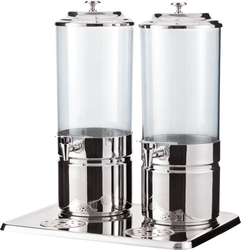 Getränkedispenser. Edelstahl. mit Behälter aus Polycarbonat. Maße: 48 x 38 x 55 LxBxH, 2