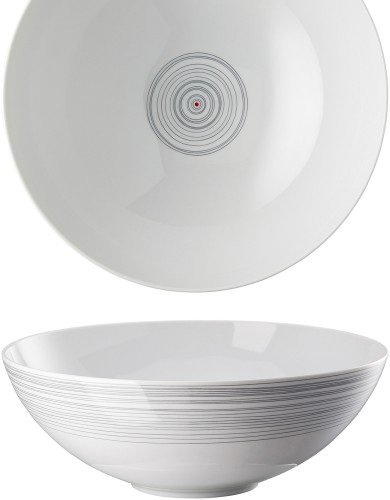 TAC Gropius Stripes 2.0 von Rosenthal, Schüssel 26 cm, aus Porzellan, spülmaschinengeeignet