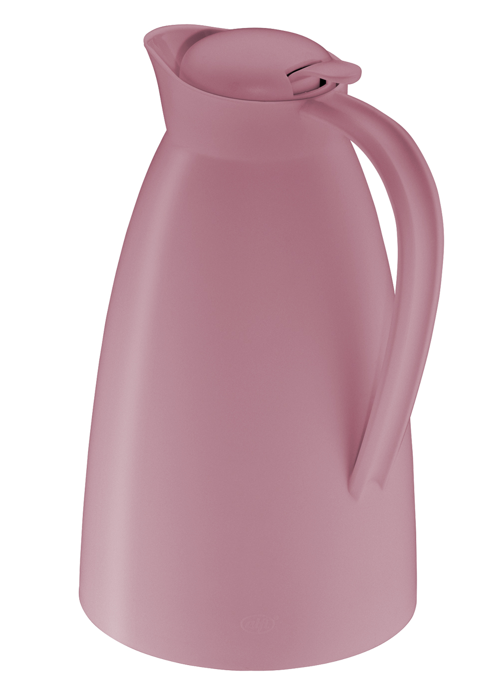 Isolierkanne Eco romatic rose mat 1,0 l; Design by Martin Hauenstein; hochwertiger Kunststoff gefrostet mit Hartglaseinsatz