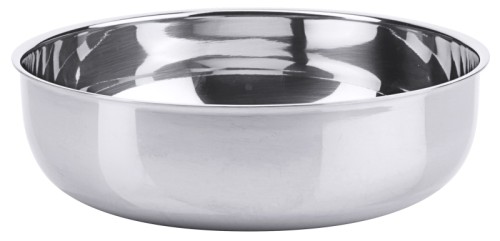 Kompottschale aus Edelstahl 18/10, hochglänzend, schwere Qualität Volumen: 0,3 l, Durchmesser: 13 cm, Höhe: 3,5 cm