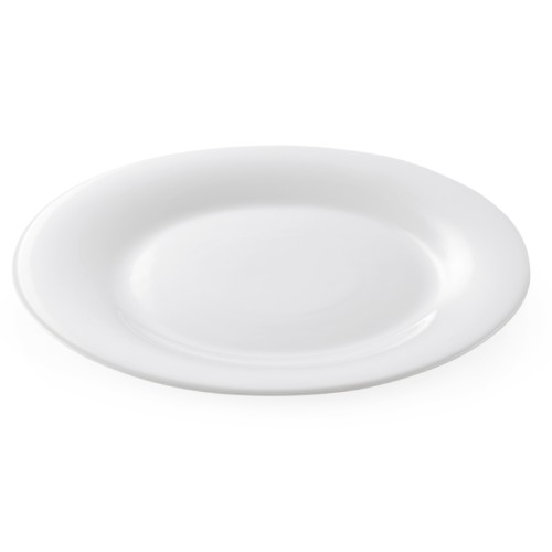Teller, Opalglas, glatter Rand, widerstandsfähig bei thermischer und mechanischer Belastung, flache Ausführung. Material: Glas /