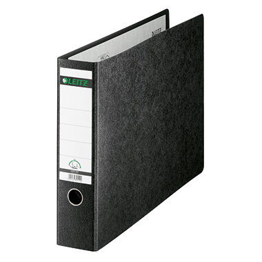 Leitz Ordner 180 80mm DIN A3 quer Hartpappe, recycelt Material der Kaschierung außen: Papier schwarz