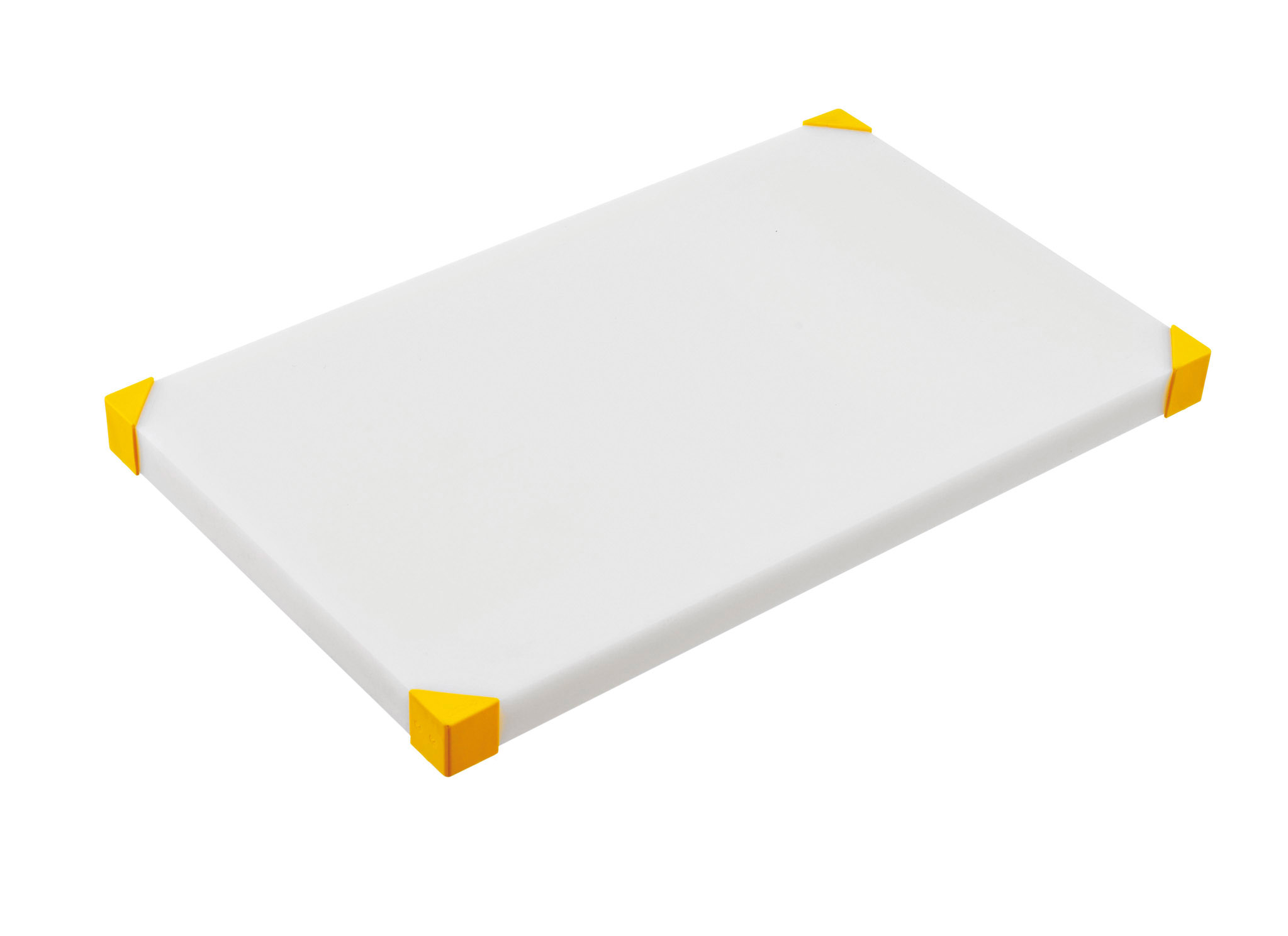 ARAVEN Schneidebrett rutschfest mit den Abmessungen 604x404x24mm, gelb