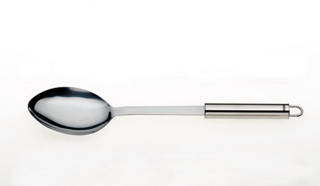 Kela Servierlöffel Rondo Edelstahl 29,5cm Praktischer Küchenhelfer: der große Servierlöffel RONDO zum Servieren der Speisen bei Tisch. Der