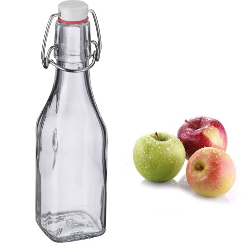 Westmark Bügelverschlussflasche eckig, 250 ml, eckig