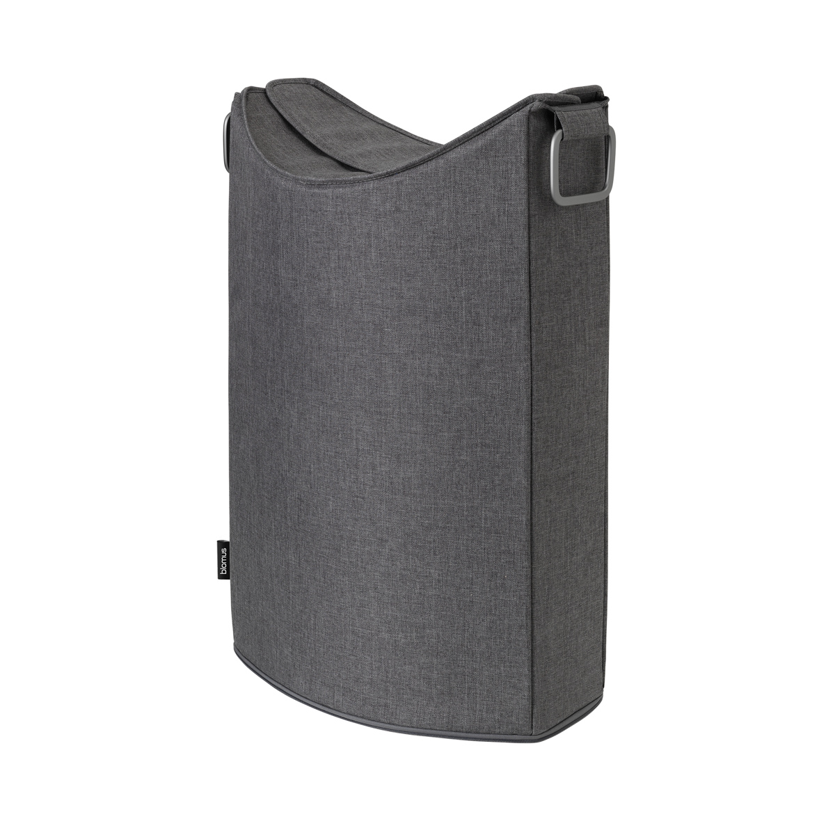 Wäschesammler -FRISCO LOUNGE- Steel Gray. Material: Kunstfaser, Alluminium matt pulverbeschichtet. Von Blomus.