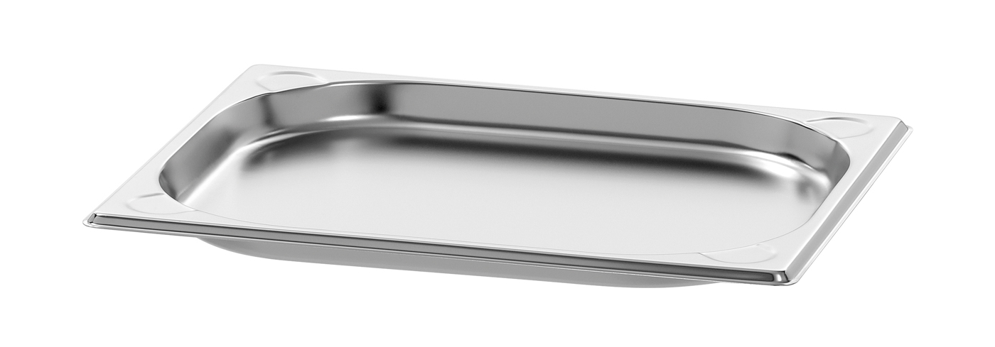 Bartscher GN-Behälter, 1/2GN,T20, Basic Line |Ausführung: Ohne Perforation | Maße: 32,5 x 26,5x 2,0 cm. Gewicht: 0,1 kg