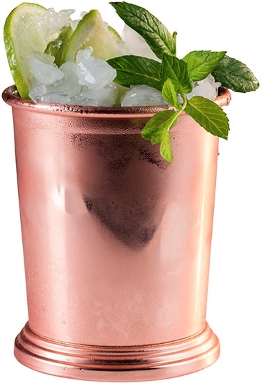 Becher -JULEP MUG- Ø 8,5 cm, H: 10 cm Edelstahl, Kupfer-Look Volumen: 0,35 Liter nicht spülmaschinengeeignet Farbe: Kupfer