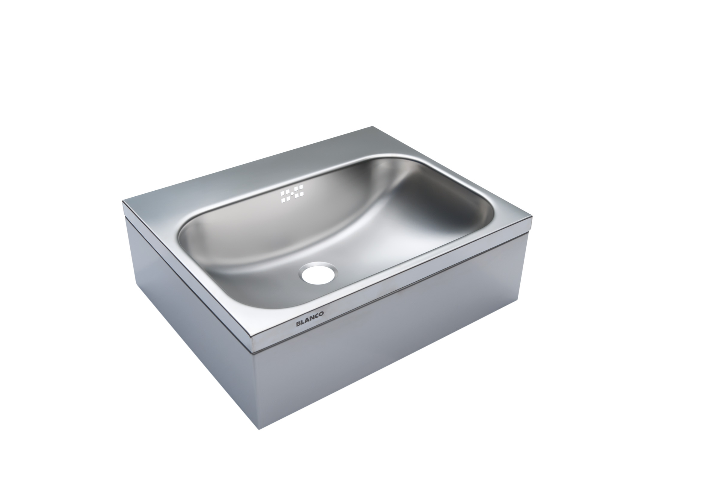 BLANCO Handwaschbecken mit 3-seitiger Beckenverkleidung, allseitig 30 mm abgekantet