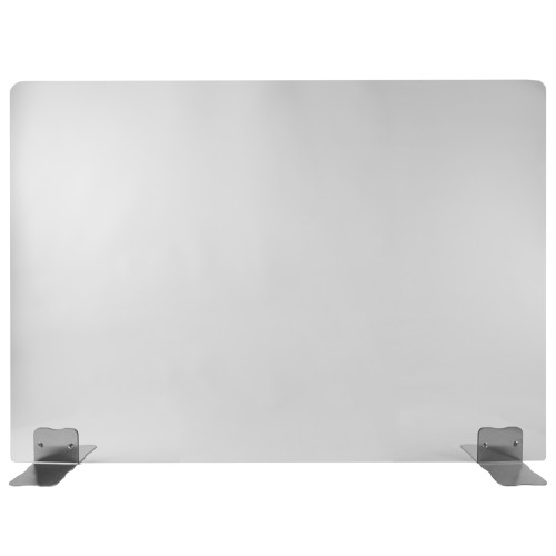 SARO Hygiene Schutzwand 1000 x 850 mm Made in Europe - Material Füße Edelstahl - Material Schutzwand Kunstoff - Materialstärke Schutzwand 4