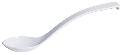 Vorlegelöffel aus SAN-Kunststoff, Länge: 23,5 cm, Farbe: weiß