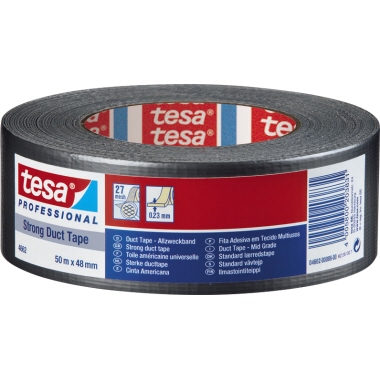 tesa® Gewebeband Strong Duct Tape 4662 Innenbereich, Außenbereich 48 mm x 50 m (B x L) silber