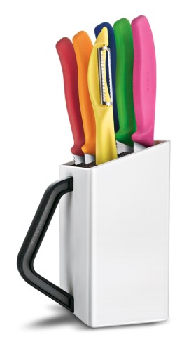 Victorinox SwissClassic Utility block, weiss, 6-tlg., farblich assortiert