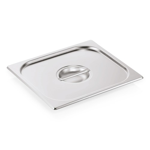 GN 2/3 Deckel, Materialstärke 0,5 mm. Material: Chromnickelstahl. Serie: GN 75 ECO.