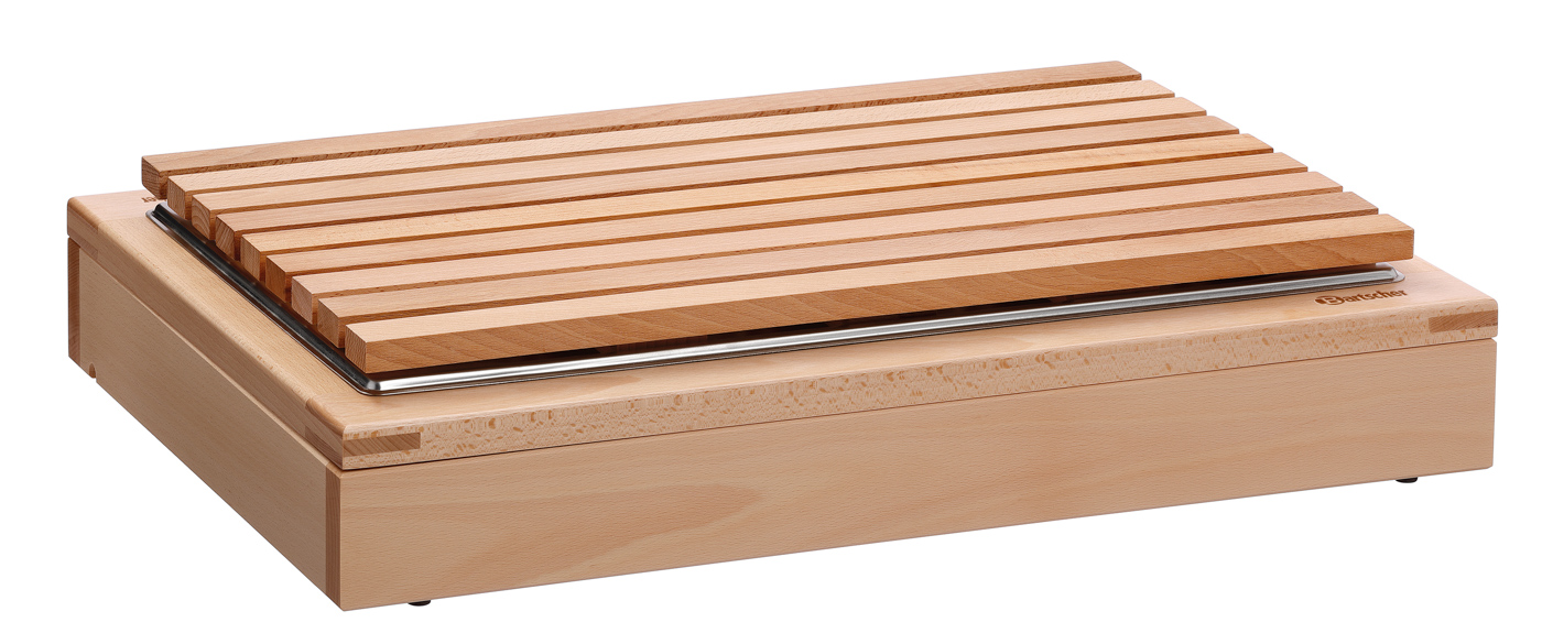 Bartscher Buffet-System Set SHB1/1 | Set bestehend aus: 1 Schneidbrett 1/1 GN ,1 Krümelschale 1/1 GN ,1 Basisrahmen | 40,5 x 58 x