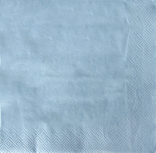 20 Servietten, 3-lagig 1/4-Falz 33 cm x 33 cm hellblau von PAPSTAR