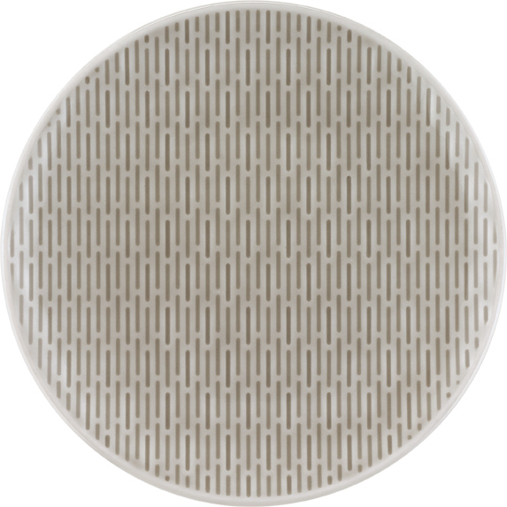 Bauscher Teller aus der Kollektion scope glow gray, flach, coup, relief, 20 cm, aus Porzellan