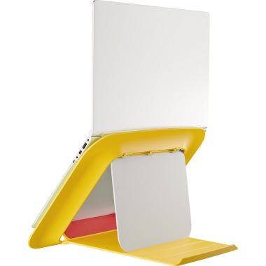 Leitz Notebookständer Ergo Cosy höhenverstellbar ABS Kunststoff/Gummi/Silikon gelb