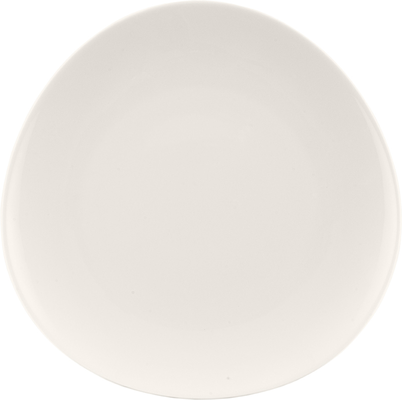 Bauscher Teller aus der Kollektion purity specials, tief, coup, asymmetrisch, 29 cm, aus Porzellan