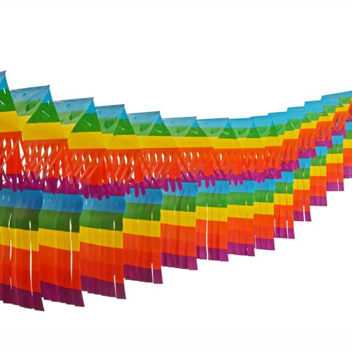 Großraumgirlande, Papier 10 m x 15 cm "Fransen" schwer entflammbar von PAPSTAR
