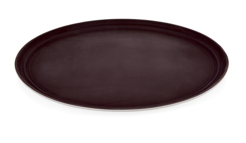 Tablett. Polypropylen. oval, mit rutschhemmender Oberfläche. Maße: 59 x 49 cm.