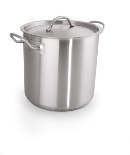 Suppentopf mit Deckel GROSSKÜCHENGESCHIRR SERIE 5300. Chromnickelstahl, › geeignet für