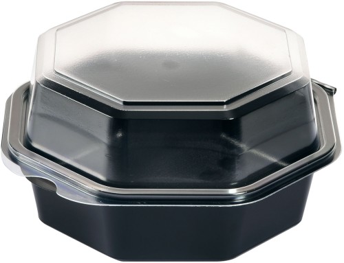 Duni Octaview® 160 x 160 x 80 mm Schwarz ungeteilt, 405 Stk/Krt (1 x 405 Stk)