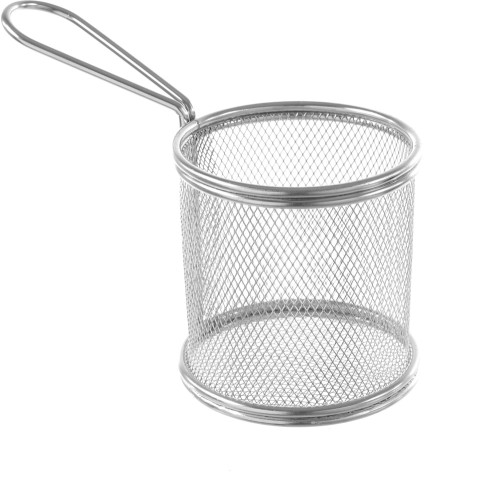 HENDI Miniatur Snack Frittierkörbe - Maße: ø90x(H)90 mm