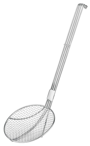 Back- / Frittierlöffel Ø 16 cm, L: 48 cm Edelstahl spülmaschinengeeignet
